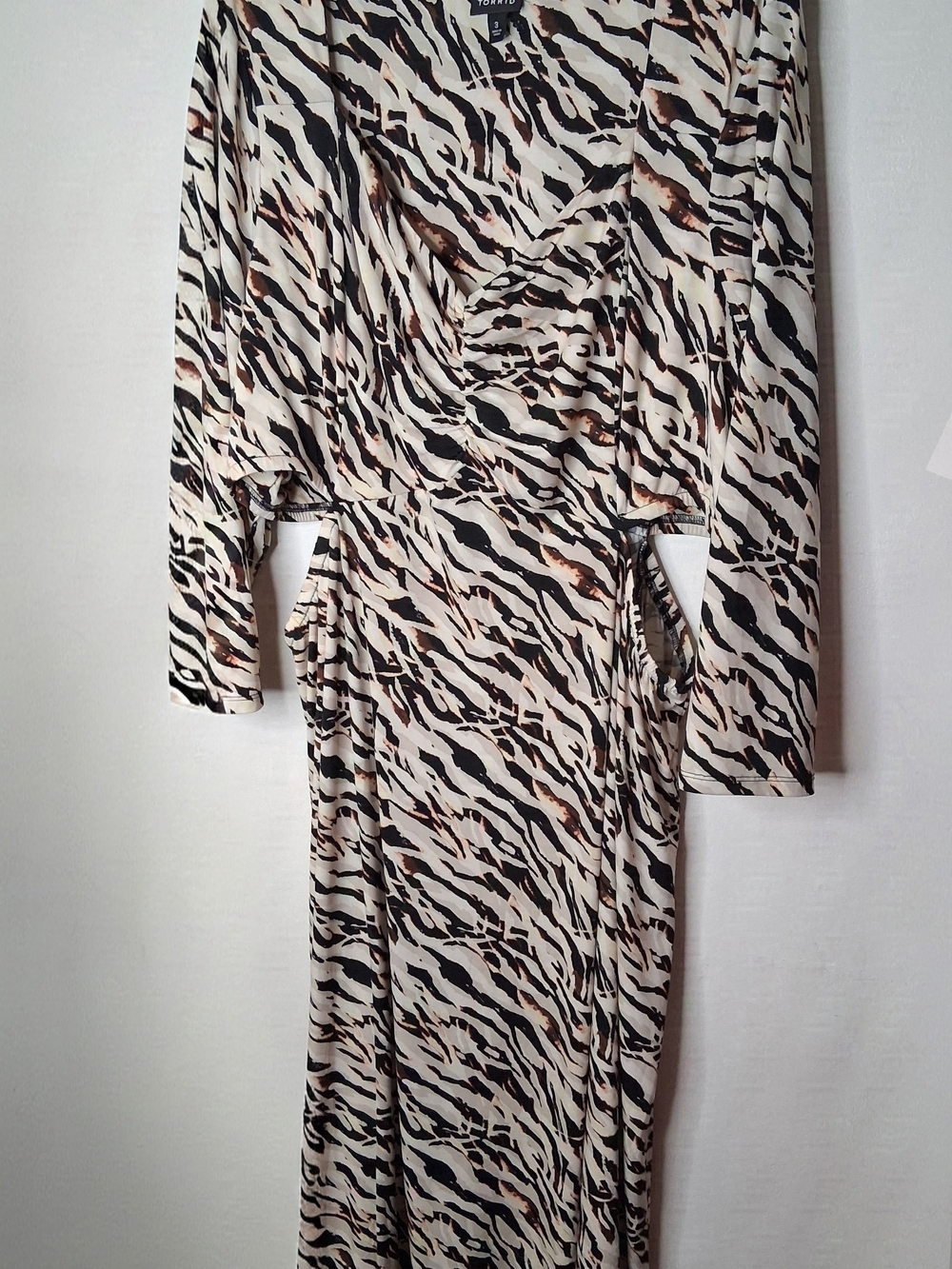 Torrid Watercolor Zebra Cutout Maxi Dress Size 3 3X